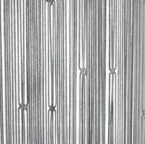 UO Bohemian Macrame Textured Grey Window Curtain Panel Wall Hanging Tapestry - Picture 10 of 13